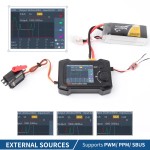 Wholesale ToolkitRC ST8 8CH 100W 2A 2.4 TFT 7-28V 8-Channel Integrated Tester 4 Independent Interface PWM/PPM/SBUS Signal Test